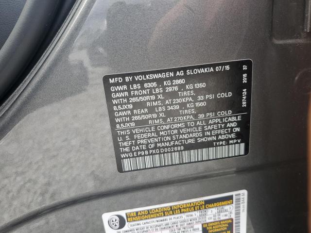 2016 VOLKSWAGEN TOUAREG TD #3316813406