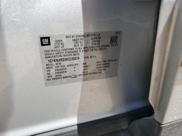 2017 CADILLAC XT5 1GYKNARS9HZ239374