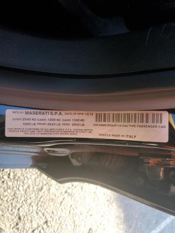 2015 MASERATI GHIBLI ZAM57XSA2F1141344