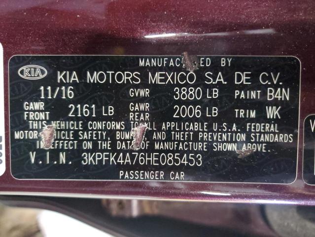 2017 KIA FORTE LX - 3KPFK4A76HE085453