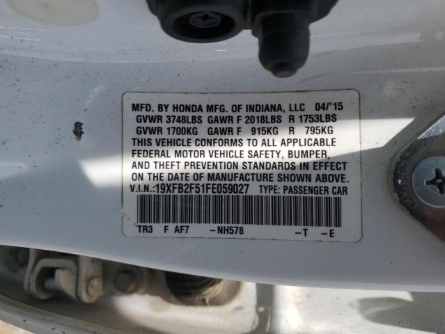 2015 HONDA CIVIC LX 19XFB2F51FE059027