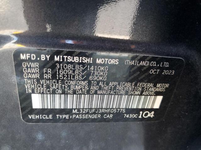 2024 MITSUBISHI MIRAGE G4 ML32FUFJ3RHF05775