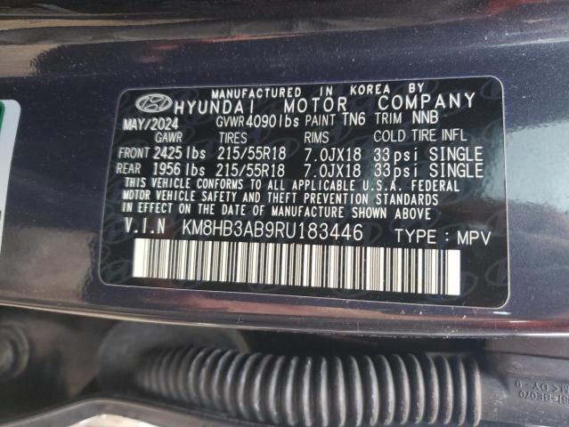 2024 HYUNDAI KONA SEL KM8HB3AB9RU183446