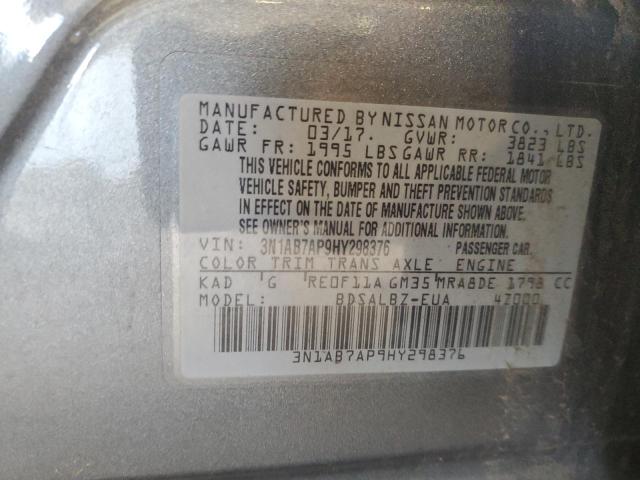 2017 NISSAN SENTRA S 3N1AB7AP9HY298376