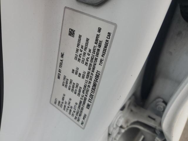 2021 TESLA MODEL 3 5YJ3E1EB3MF049831