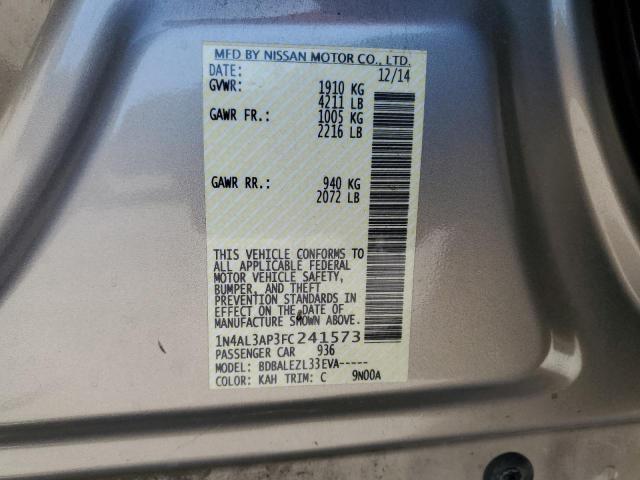 2015 NISSAN ALTIMA 2.5 1N4AL3AP3FC241573