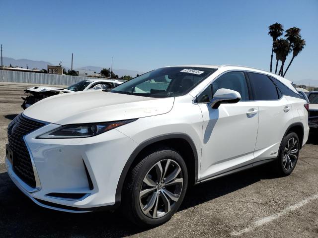 LEXUS RX 450H L 2021 white  hybrid engine JTJHGKFA4M2020849 photo #1