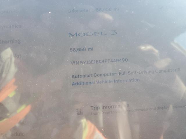 2023 TESLA MODEL 3 5YJ3E1EA4PF449490