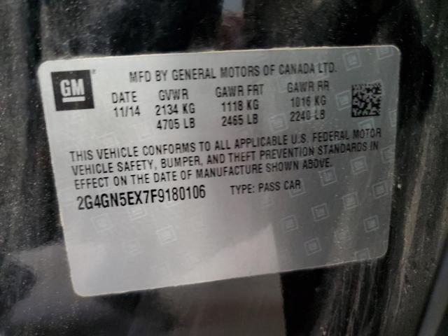 2015 BUICK REGAL PREM 2G4GN5EX7F9180106