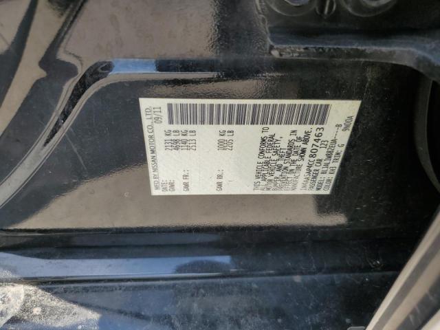 2012 NISSAN MAXIMA S - 1N4AA5AP4CC807463
