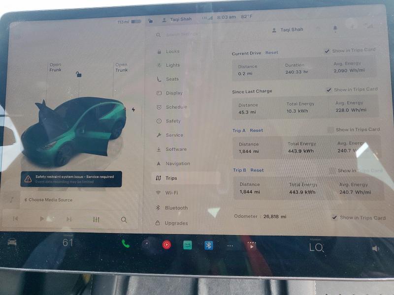 2024 TESLA MODEL Y 7SAYGAEE1RF192734