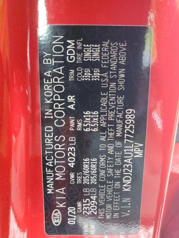2020 KIA SOUL LX KNDJ23AU1L7725989