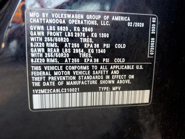 2020 VOLKSWAGEN ATLAS CROS 1V2ME2CA9LC210021