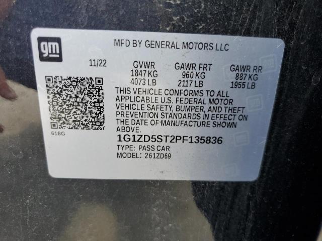 2023 CHEVROLET MALIBU - 1G1ZD5ST2PF135836