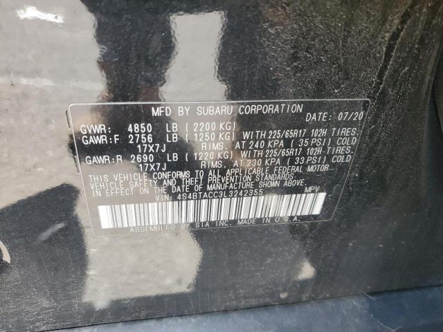 2020 SUBARU OUTBACK PR - 4S4BTACC3L3242355