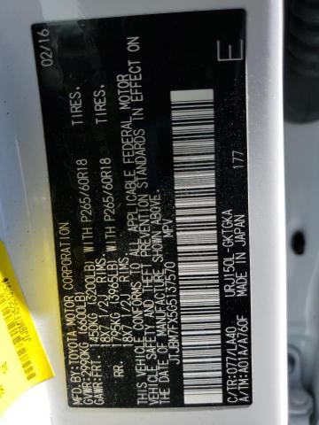 2016 LEXUS GX 460 JTJBM7FX5G5137570