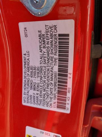 2024 HONDA CIVIC EXL 19XFL1H78RE029551