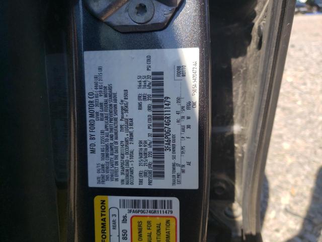 2016 FORD FUSION S 3FA6P0G74GR111479