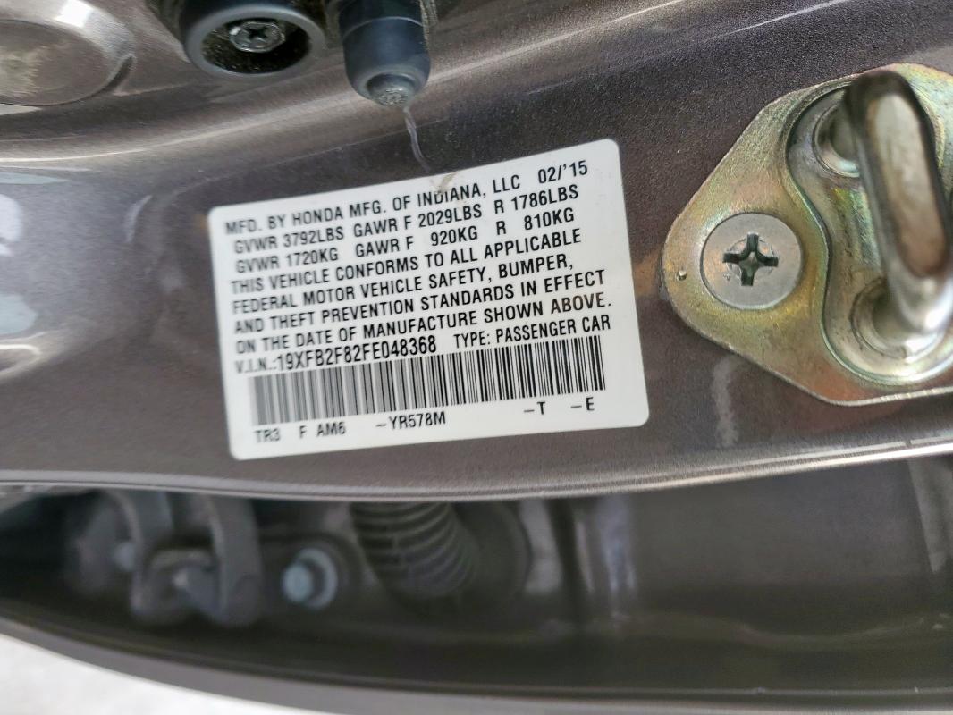 2015 HONDA CIVIC EX 19XFB2F82FE048368