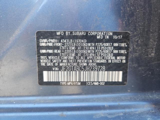 2018 SUBARU CROSSTREK JF2GTABC5JH239728