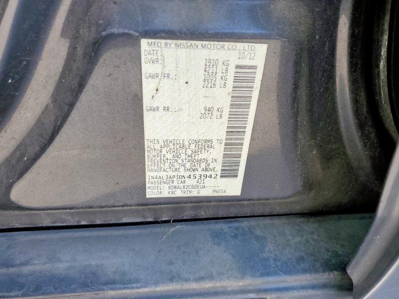 2013 NISSAN ALTIMA 2.5 - 1N4AL3AP3DN453942