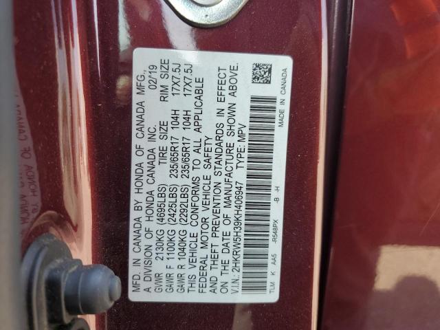 2019 HONDA CR-V LX 2HKRW5H39KH406947