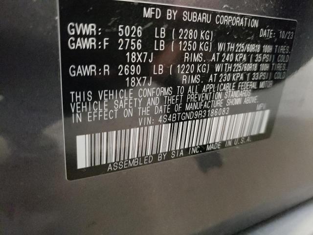 2024 SUBARU OUTBACK LI 4S4BTGND9R3186083