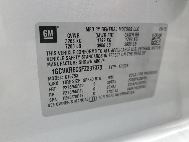 2015 CHEVROLET SILVERADO - 1GCVKREC6FZ397970