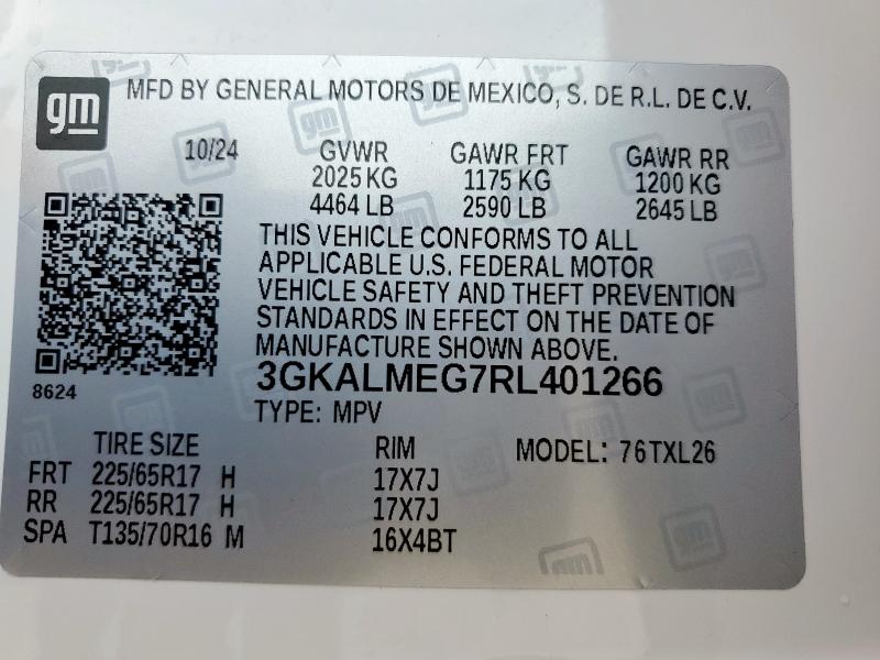 2024 GMC TERRAIN SL 3GKALMEG7RL401266