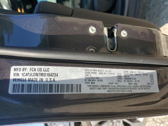 2021 JEEP CHEROKEE L 1C4PJLDN7MD164234