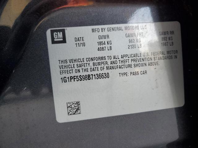 2011 CHEVROLET CRUZE LT - 1G1PF5S98B7136630