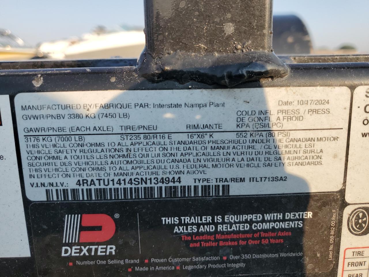 Lot #3258870832 2025 INTERSTATE WEST UNKNOWN