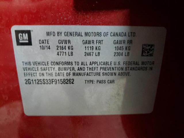 2015 CHEVROLET IMPALA LT - 2G1125S33F9158262