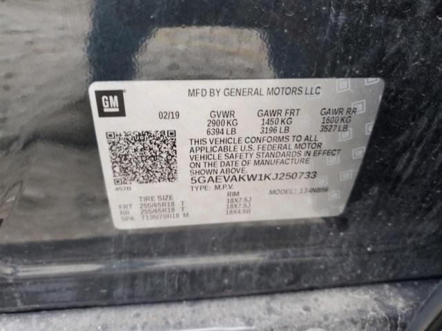 2019 BUICK ENCLAVE ESSENCE 5GAEVAKW1KJ250733