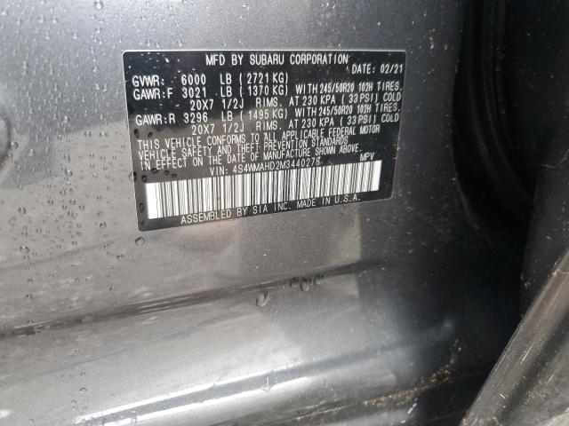 2021 SUBARU ASCENT PREMIUM 4S4WMAHD2M3440278
