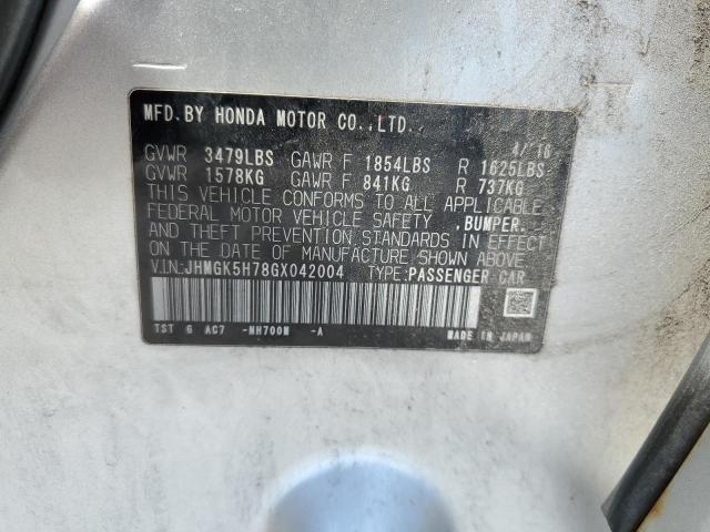 2016 HONDA FIT EX JHMGK5H78GX042004