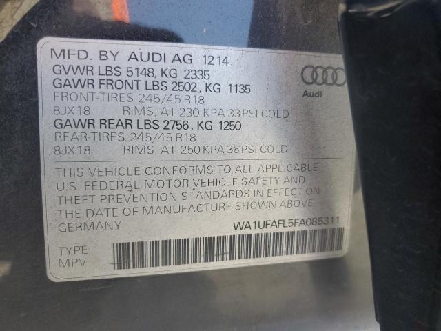 2015 AUDI A4 ALLROAD WA1UFAFL5FA085311