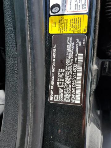 2015 BMW X1 SDRIVE2 WBAVM1C55FV314632