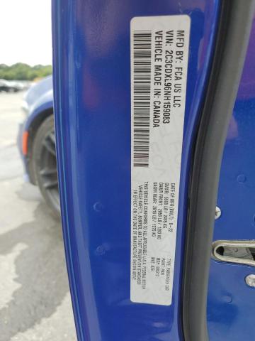 2022 DODGE CHARGER SRT HELLCAT 2C3CDXL96NH159083