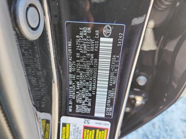 2025 TOYOTA CAMRY XSE 4T1DAACK8SU551298