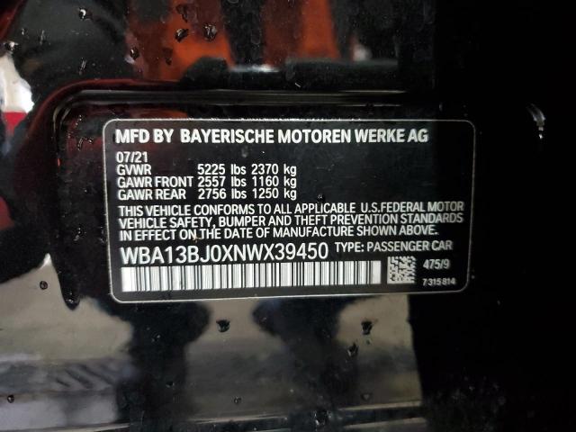 2022 BMW 530 XI WBA13BJ0XNWX39450