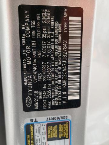 2018 HYUNDAI TUCSON SE KM8J2CA47JU827842