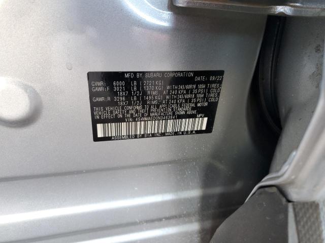 2022 SUBARU ASCENT PREMIUM 4S4WMAED0N3463841