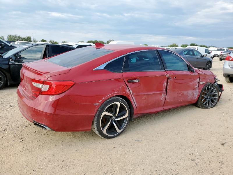 HONDA ACCORD SPORT 2018 red  gas 1HGCV1F35JA168350 photo #4