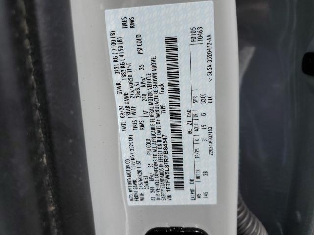 2024 FORD F150 LARIA 1FTFW5L87RFB84547