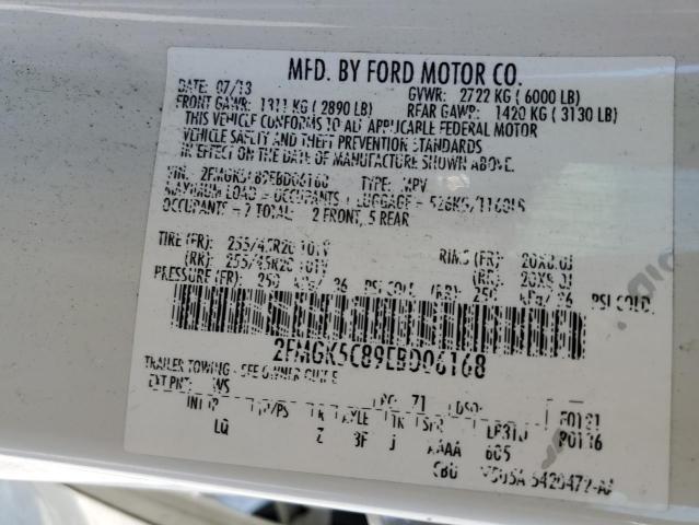 2014 FORD FLEX SEL - 2FMGK5C89EBD06168