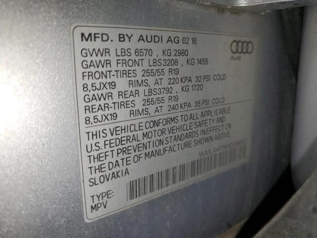 2017 AUDI Q7 PREMIUM WA1LAAF75HD009067