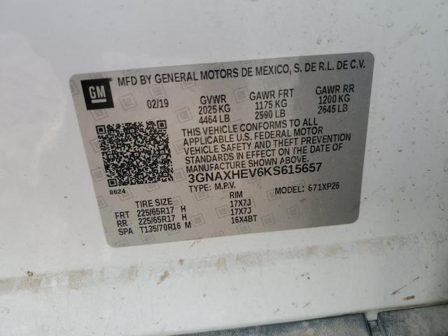 2019 CHEVROLET EQUINOX LS 3GNAXHEV6KS615657