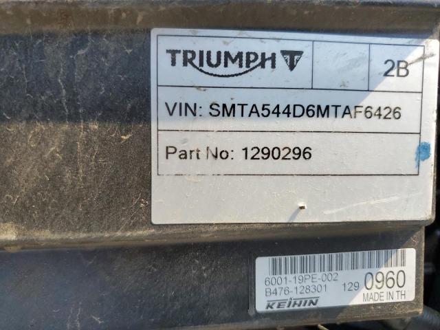 2021 TRIUMPH MOTORCYCLE STREET TRI SMTA544D6MTAF6426