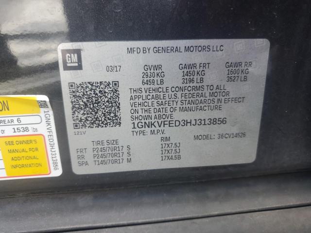 2017 CHEVROLET TRAVERSE LS 1GNKVFED3HJ313856